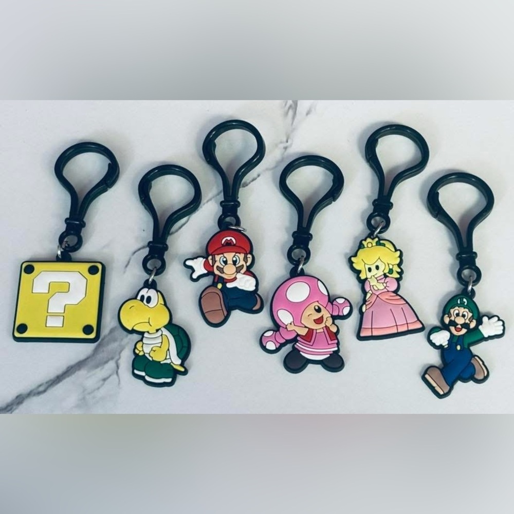 Super Mario keychains/bag charms